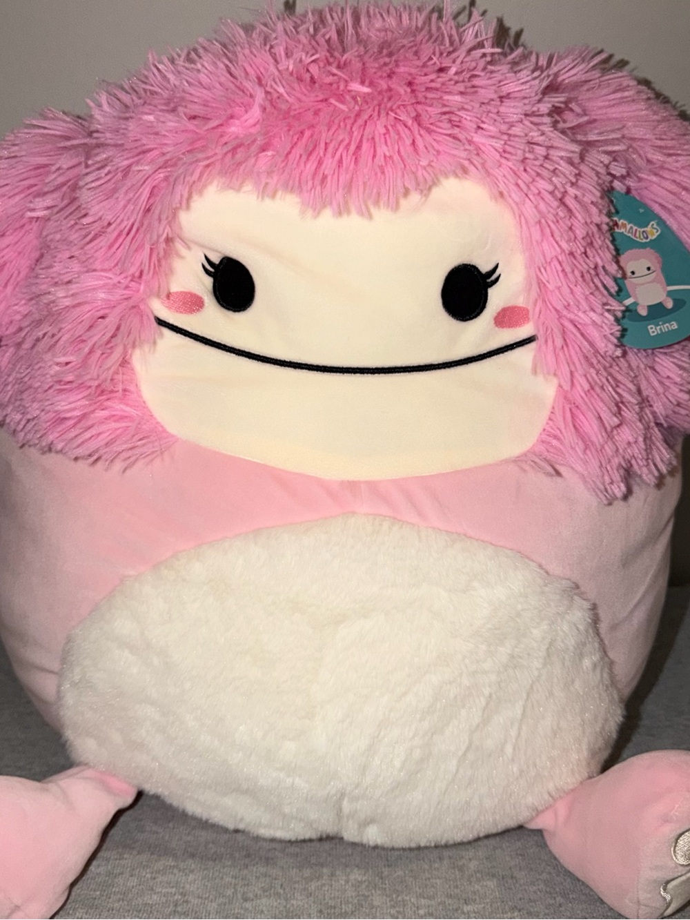 Brina the Pink Bigfoot Squishmallow
